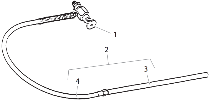 Hydra M2000 Bleed Line Assembly With Valve